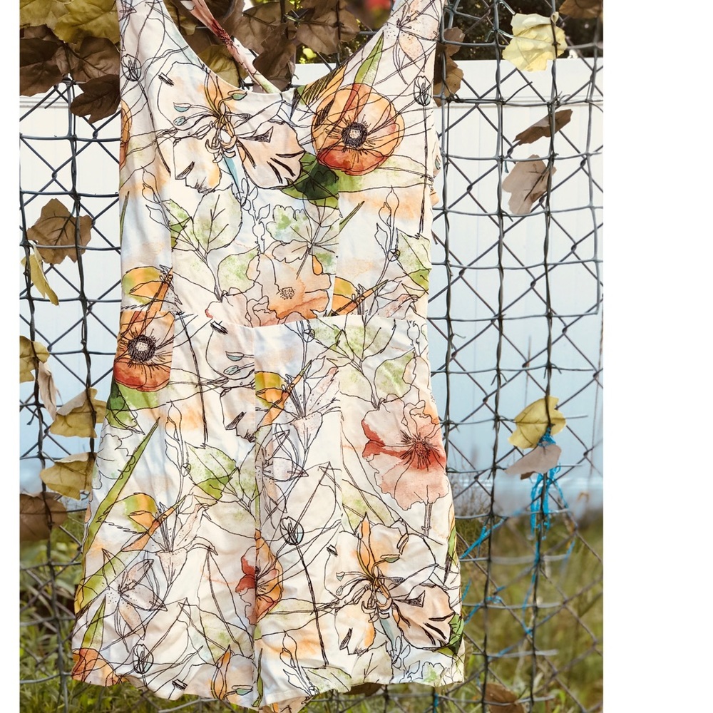 Watercolor Floral Romper